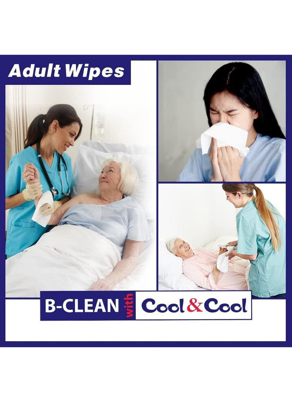 Cool & Cool Anti Bacterial Adult Wipes 40 Wipes