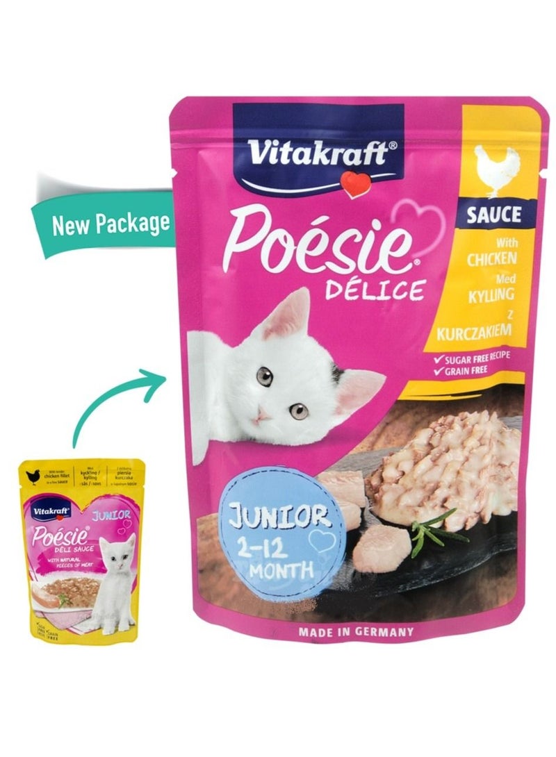 Vitakraft Chicken Deli Sauce Cat Food 85g