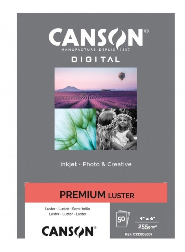 Premium Lustre Photo Paper 4x6 Inch CANSON