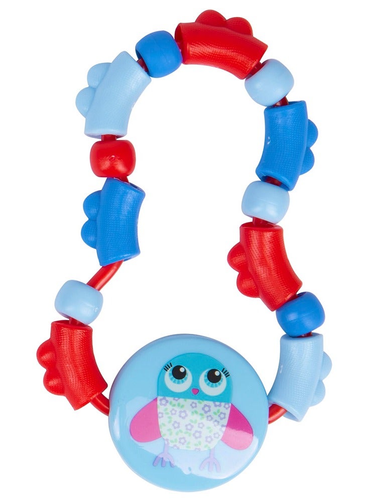 Babe Teething Rattle for Baby 6+ Months - Blue