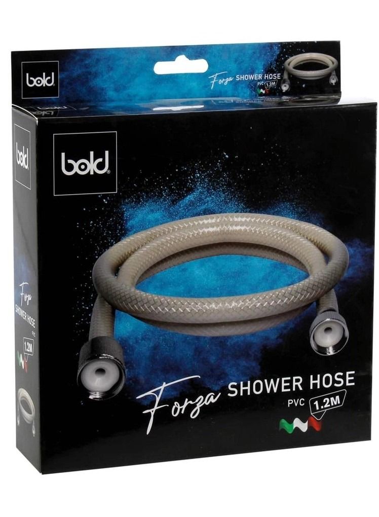 Bold Forza Shower Hose 120cm White