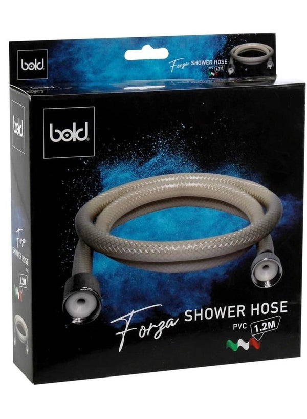 Bold Forza Shower Hose 120cm White