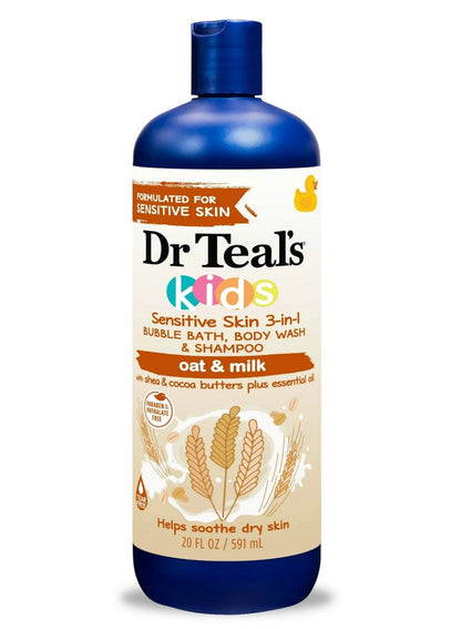 Dr Teal's Kids 3 In 1 Bath Wash Shampoo