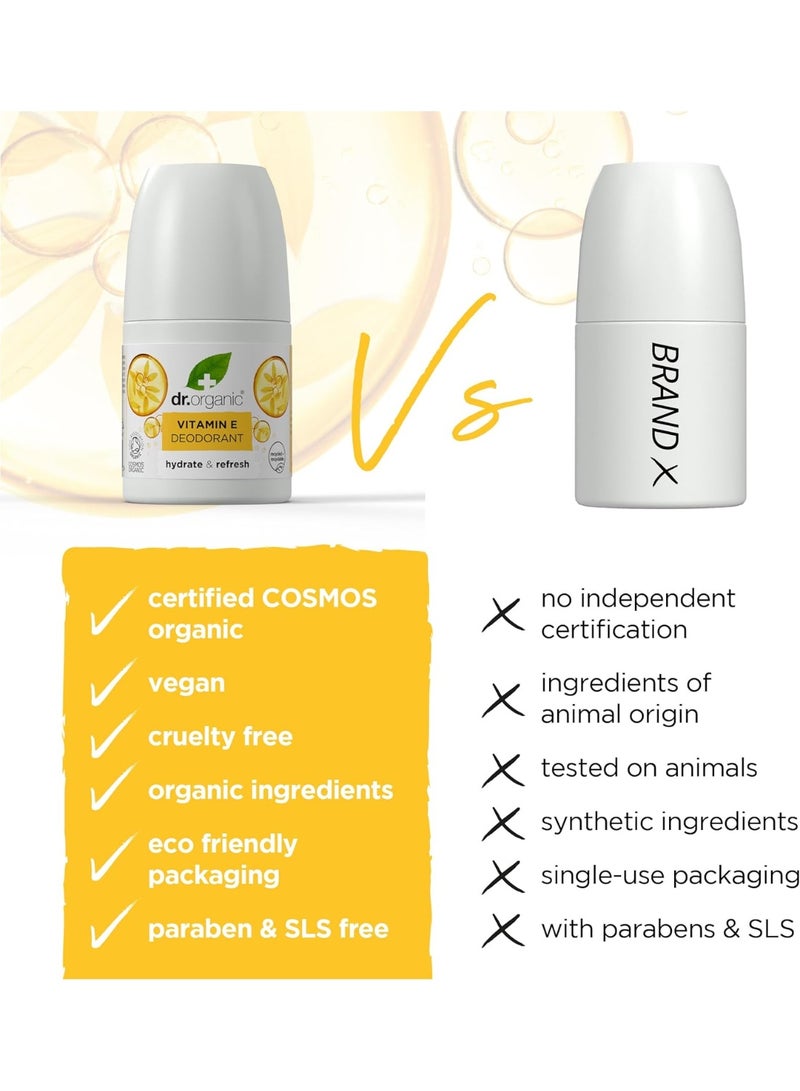 Dr.Organic Vitamin E Deodorant Roll-On 50 ML