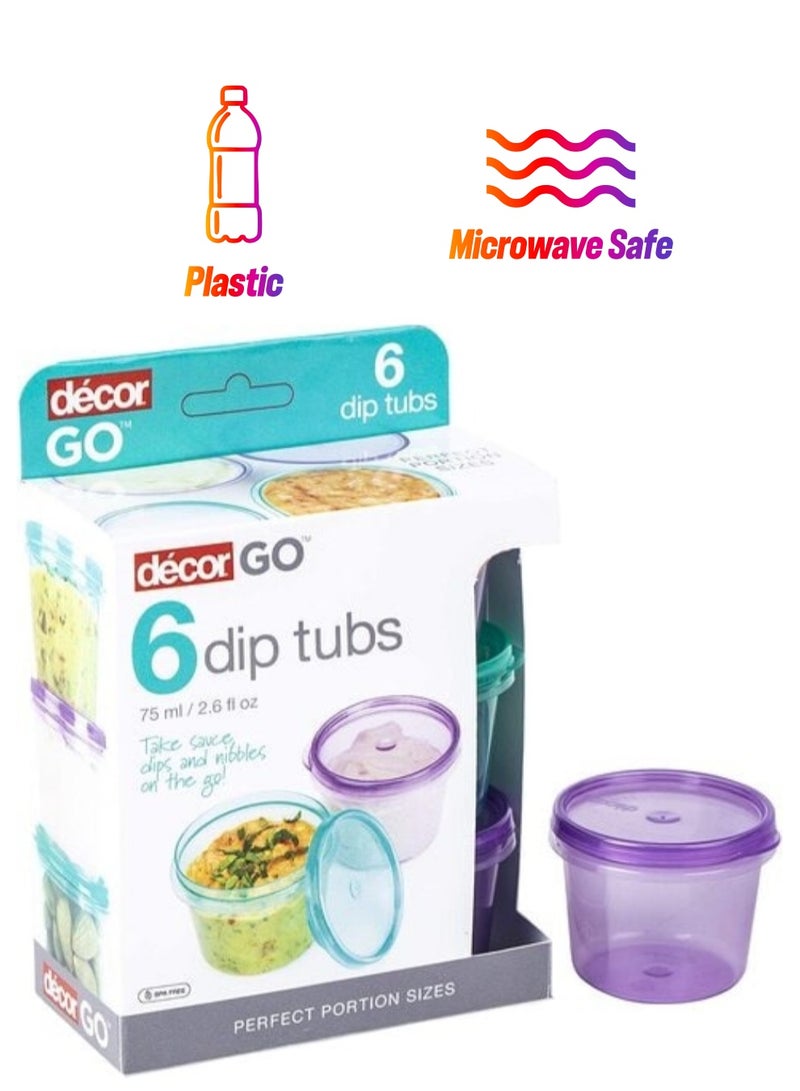 Decor Go Dip Tubs 75 ML 6 Pack