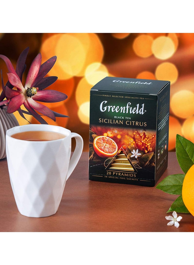 Greenfield Sicilian Citrus Black Tea 20 Bags