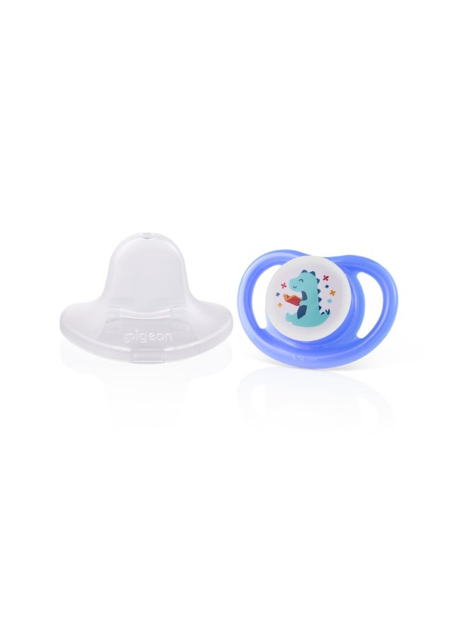 Pigeon Mini Light Dino & Raccoon Pacifiers Set L