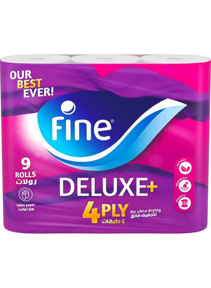 Fine Deluxe Toilet Tissue 4 Ply - Premium Comfort