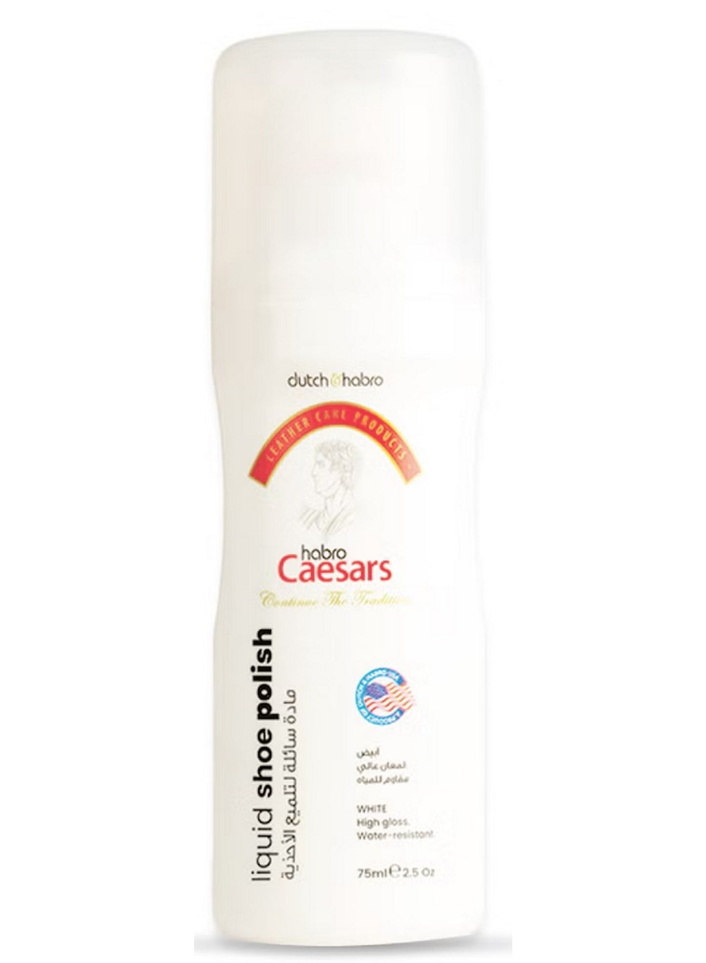 caesars liquid, caesars liquid white, cool dry, dutch & habro, gloss water, gloss water resistant, liquid white, liquid white shoe, safe safe, shoe polish, water resistant, wear dirt, white shoe, white shoe polish