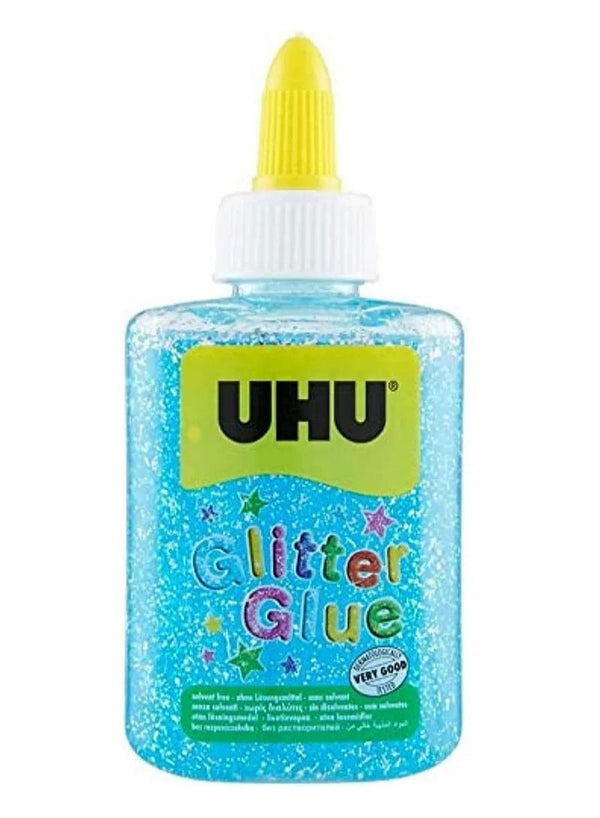 UHU Glitter Glue Blue Bottle 88.5 ML