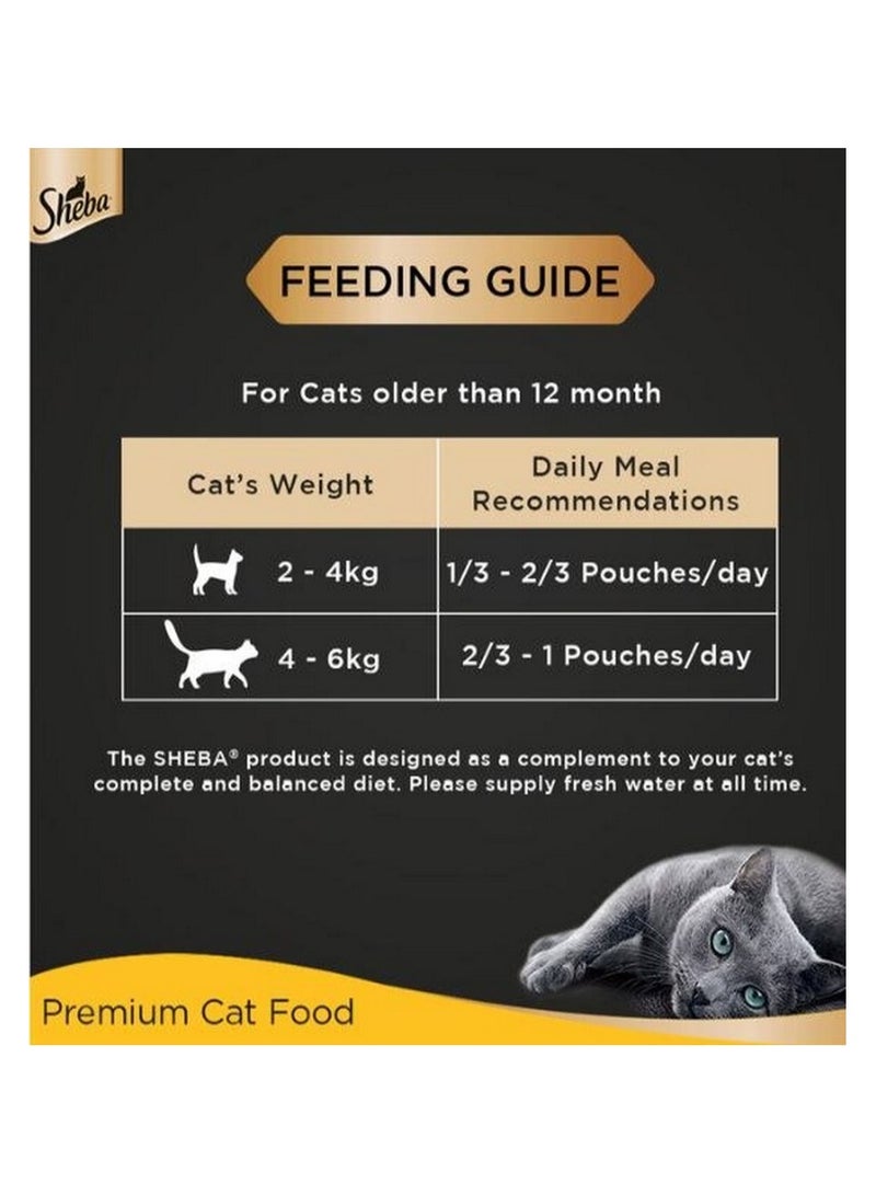 Sheba Tuna Pumpkin Carrot Cat Food Pouch - 12 Pack