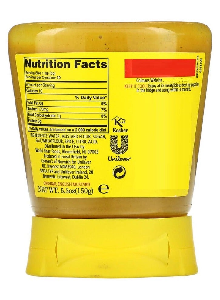 Colman's Original English Mustard Squeezy 150g