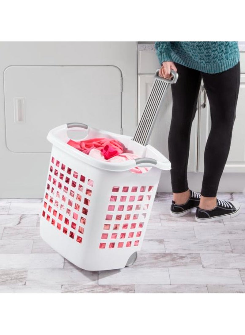 Sterilite Ultra Wheeled Laundry Basket 62L