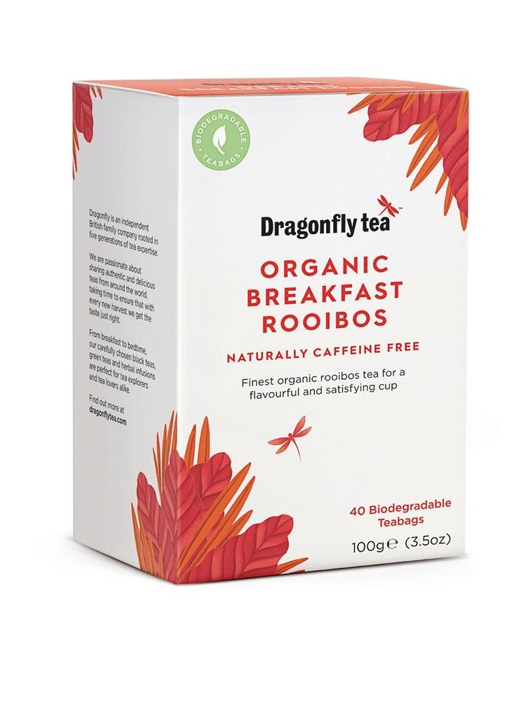 Organic Rooibos Tea 40 Bags - Dragonfly Tea