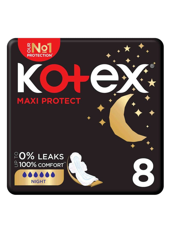 Kotex Maxi Protect Thick Pads Overnight Protection