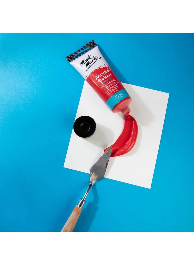 Mont Marte Acrylic Paint 75ML Brilliant Red