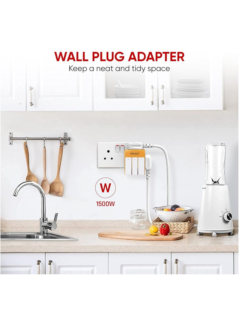 Elexon 3 Way Universal Adaptor - 1500 W