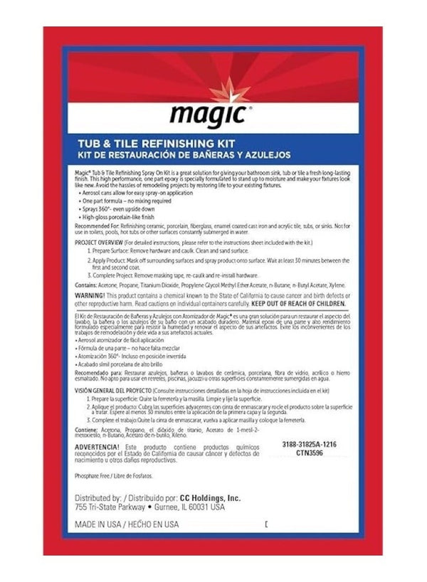 Magic Tub And Tile Refinishing Kit by Magic
