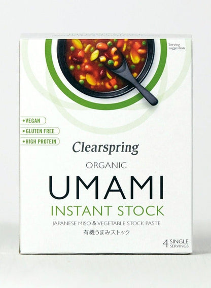 Clearspring Umami Instant Stock Miso & Vegetable Stock Paste 28G X 4