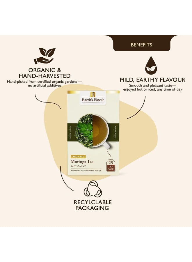 antioxidant rich, bags fresh, bags fresh flavor, caffeine free, earth s finest, flavor non, flavor non gmo, fresh flavor, fresh flavor non, gmo caffeine, moringa tea, non gmo, non gmo caffeine, organic moringa, rich herbal