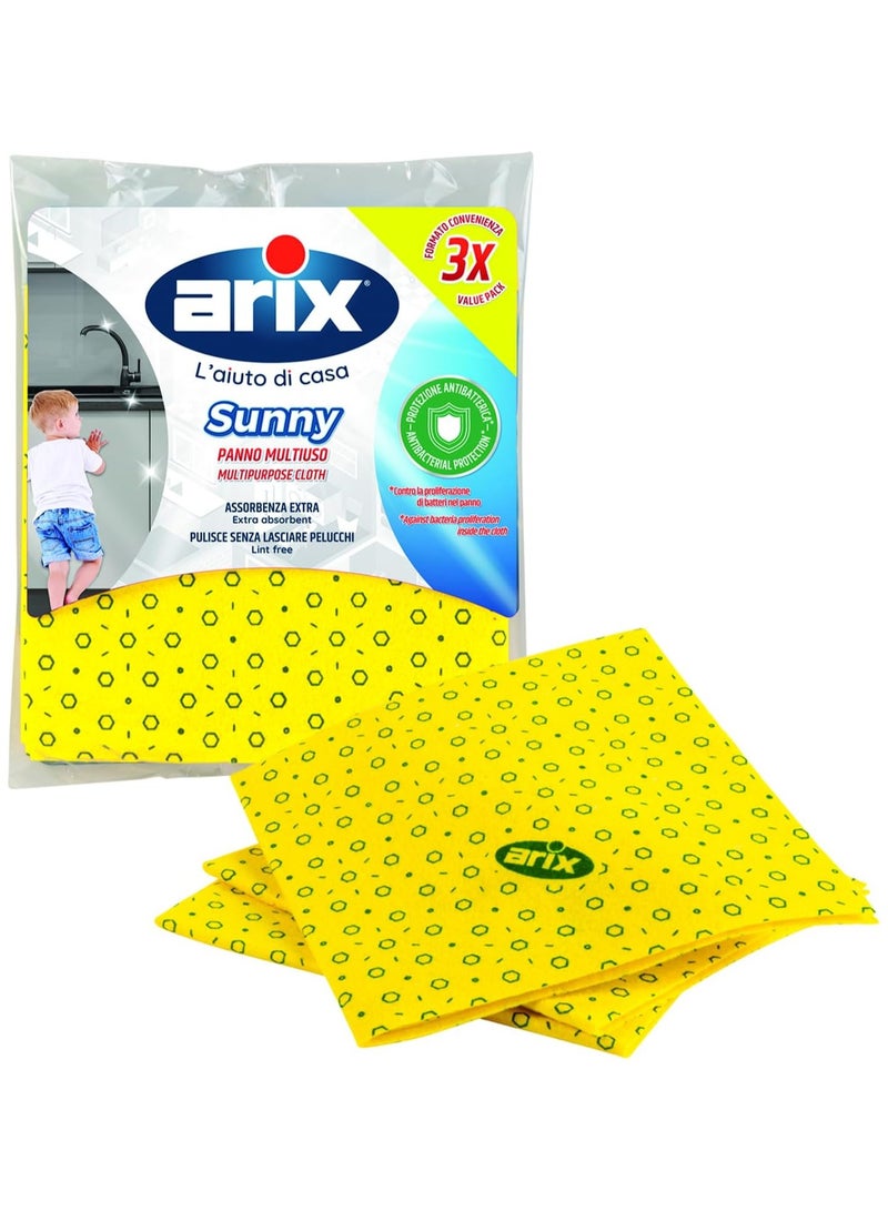 Arix Sunny Multipurpose Cloth Pack - 3 Pcs