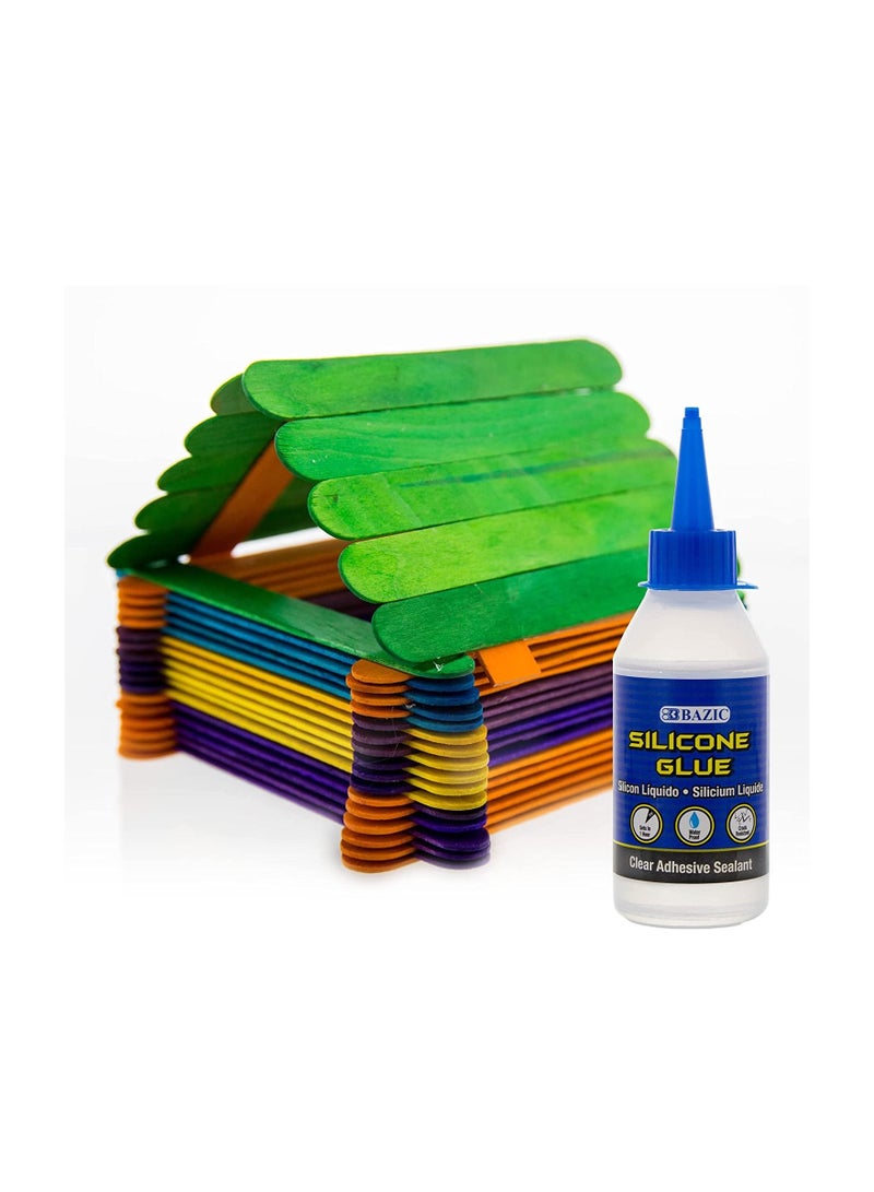 Bazic Silicone Glue 3.38 Oz - Durable Adhesive Solution