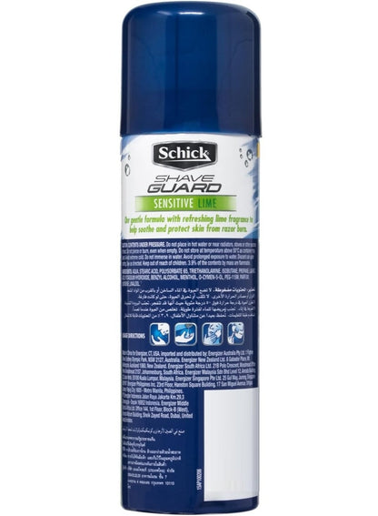 Schick Shave Guard Gel Sensitive Lime 220M