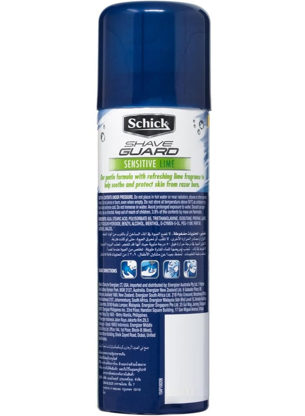 Schick Shave Guard Gel Sensitive Lime 220M