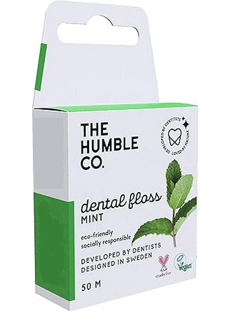 Fresh Mint Dental Floss 50m - The Humble Co.