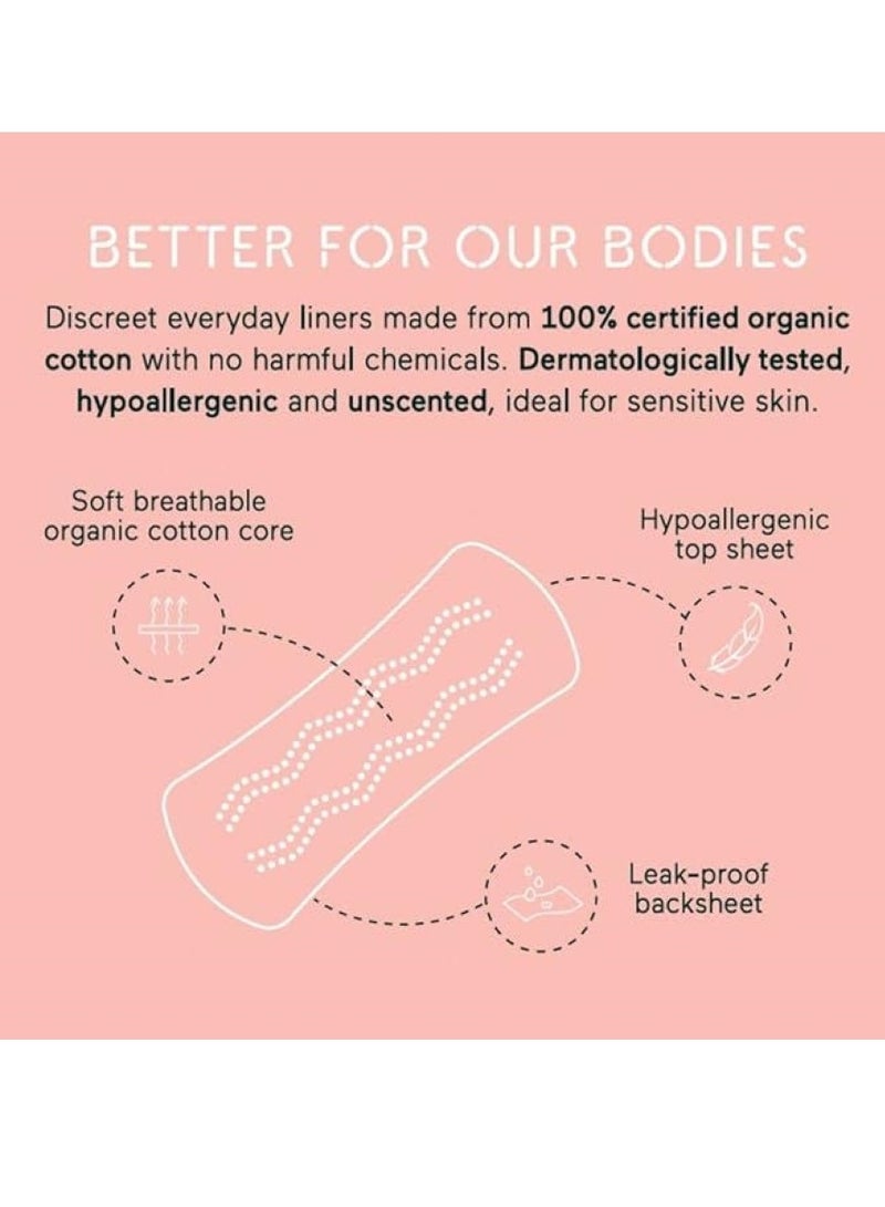 Ultra Light Organic Cotton Panty Liners &SISTERS