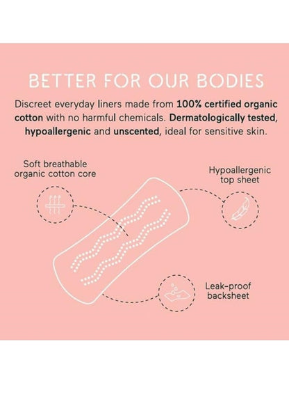 Ultra Light Organic Cotton Panty Liners &SISTERS