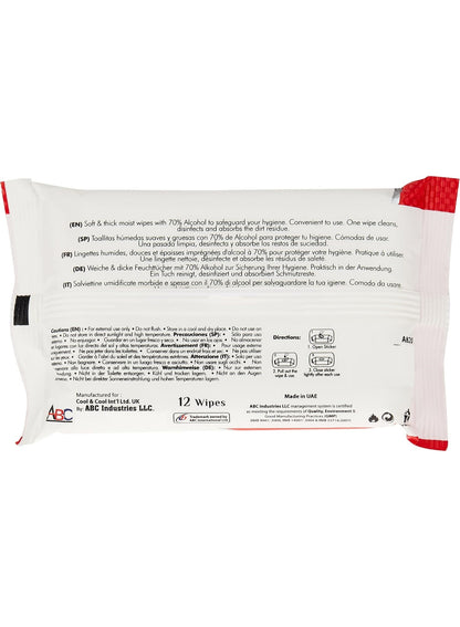 air dry, alcohol wipes, antibacterial, bag car, cool & cool, cool dry, dry place, face neck, home work, multi-purpose, one wipe, pet areas, skin care, wet wipes