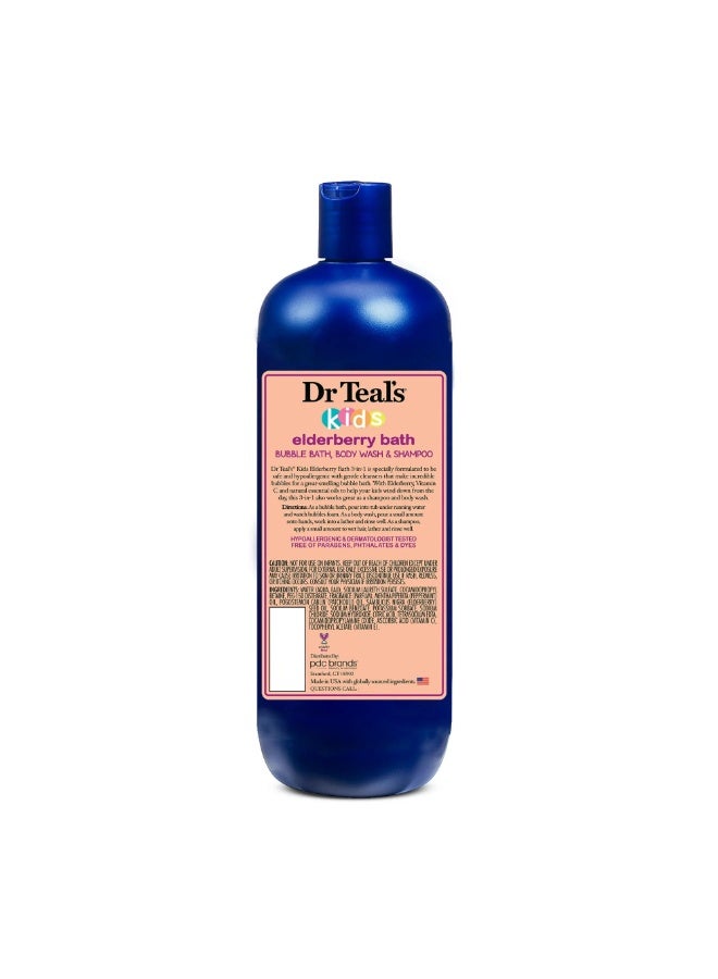 Dr Teal'S 3 In 1 Bubble Bath Body Wash & Shampoo