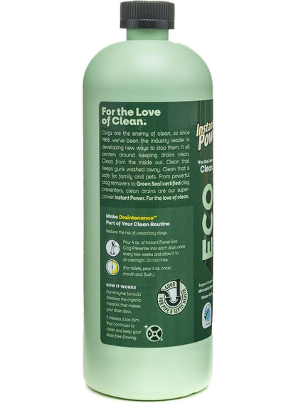 Eco Clog Preventer Drain Cleaner 946.35 ML Instant Power