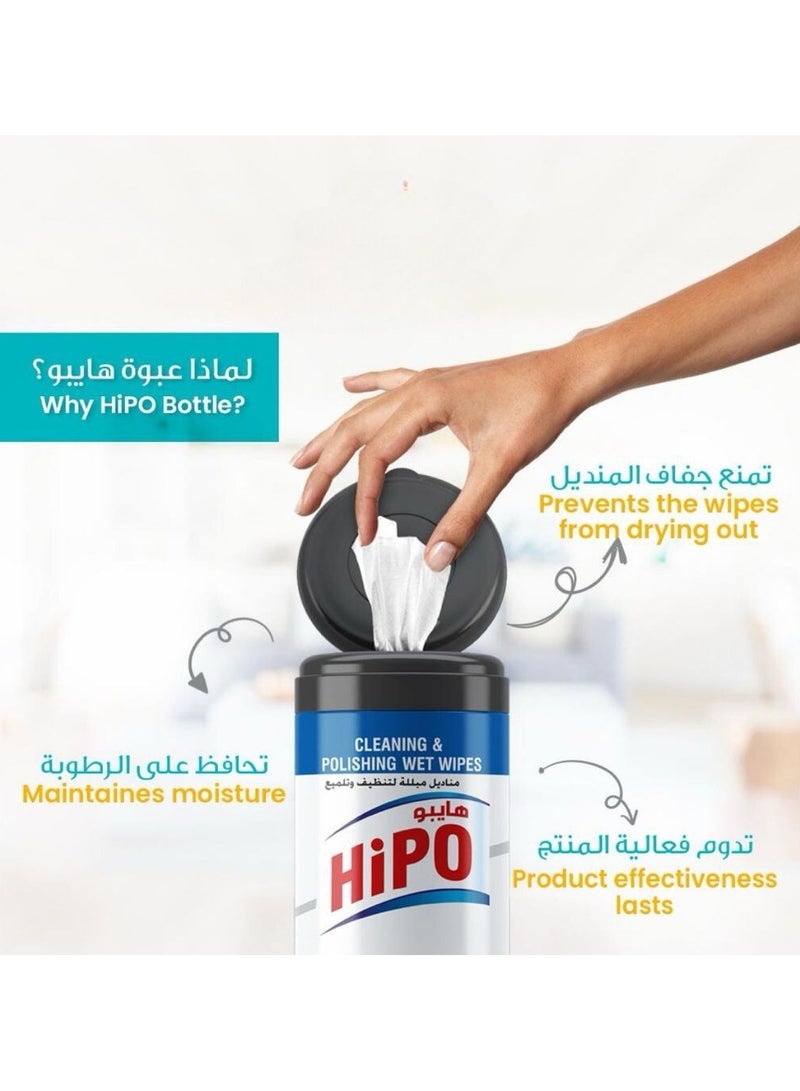 HIPO Leather Cleaning & Polishing Wet Wipes