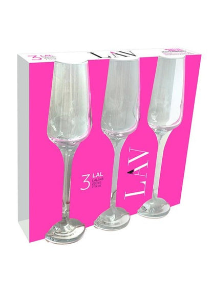 Elegant LAV Lal Water Glasses Set - 3 Pieces
