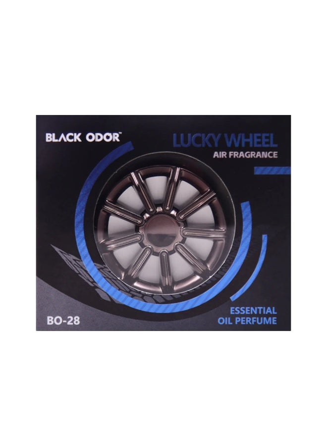 Lucky Wheel Car Air Freshener Blue - BLACK ODOR