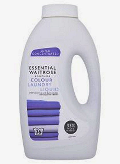 ESSENTIAL WAITROSE Colour Laundry Liquid 36 Washes 900 ML