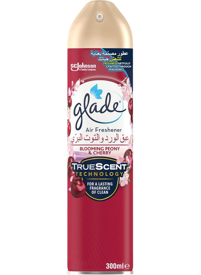 air freshener, blooming peony, blooming peony cherry, cherry air, cherry air freshener, cool dry, every day, glade, name rose, peony cherry, peony cherry air, rose blooming, rose blooming peony, soft musk, spray key