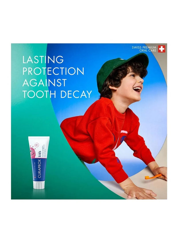 CURAPROX Kids Children Watermelon Toothpaste Fluoride Protection Fruity Flavour Gentle On Teeth & Gums 6 Years+ 60 ML