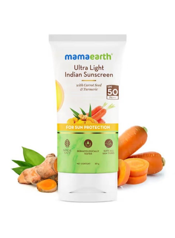 Mamaearth Ultra Light Sunscreen SPF 50 - Mamaearth
