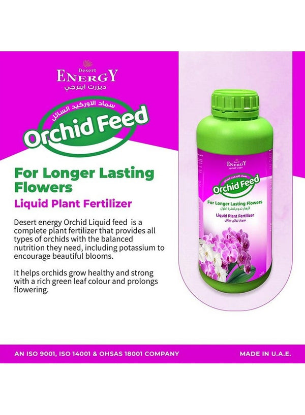 DESERT ENERGY Orchid Feed 500 ML for Beautiful Blooms