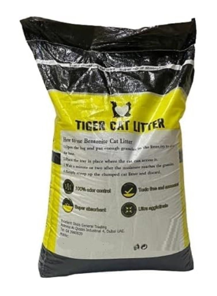 TIGER Cat Litter 100% Bentonite Lavender Fresh 20 Kg
