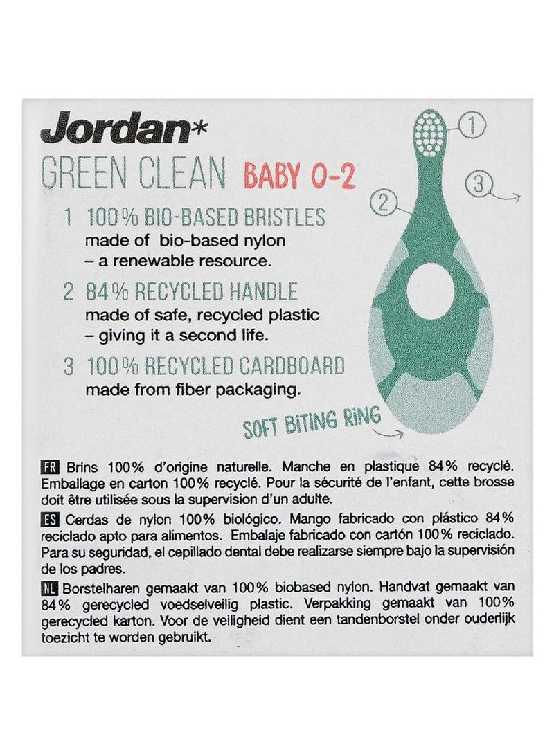 Jordan Green Clean Baby Toothbrush Extra Soft