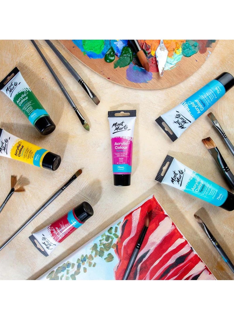Mont Marte Cerise Acrylic Paint 75ML Tube