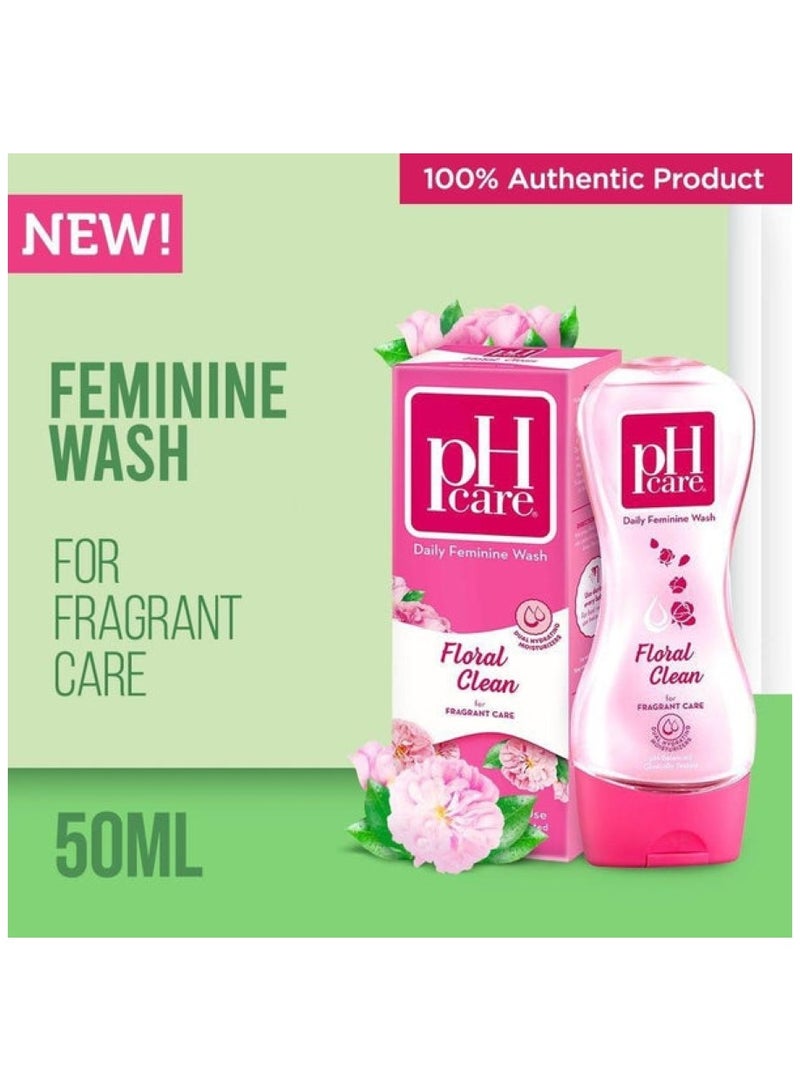 PH Care Feminine Wash Floral Clean 50 ML