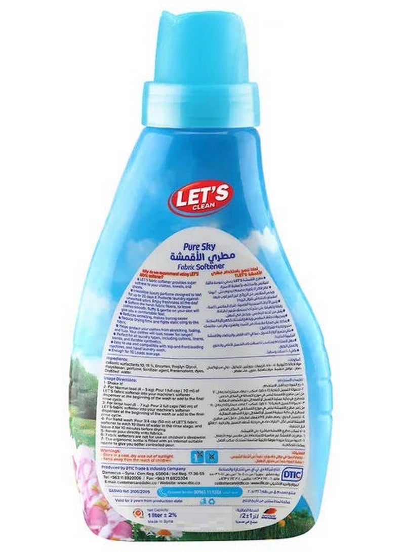 LET'S CLEAN Fabric Softener Pure Sky 1L