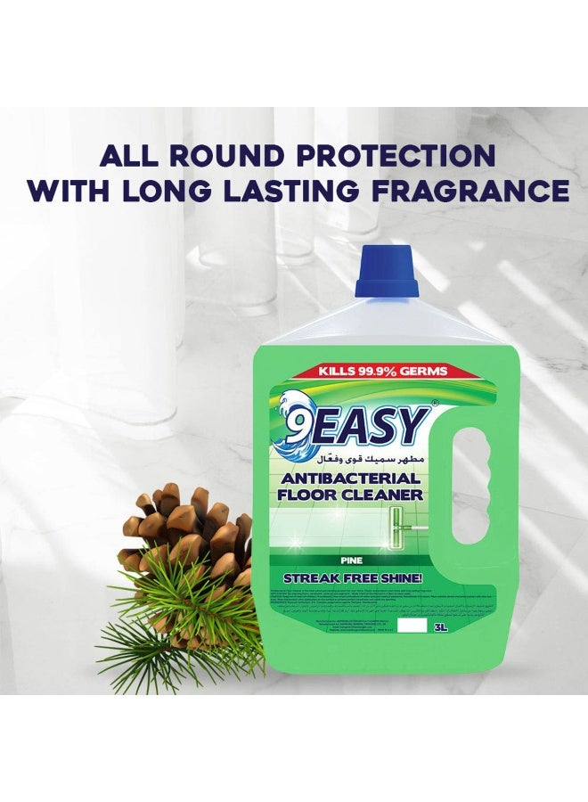 9EASY Antibacterial Floor Cleaner Pine 3L