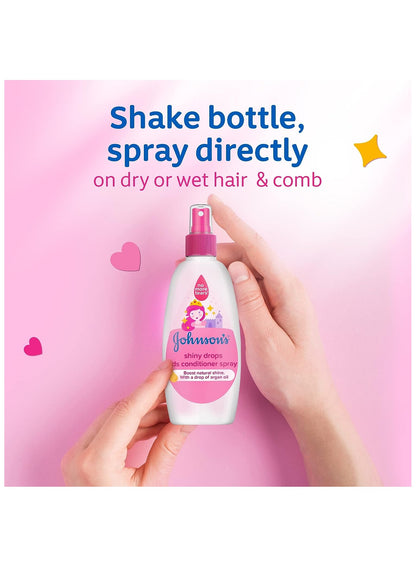 argan oil, baby care, care johnson, child grows, drops kids, drops kids conditioner, hypoallergenic, johnson s, kids conditioner, need special, oil touch, pure water, shiny drops, shiny drops kids, special care