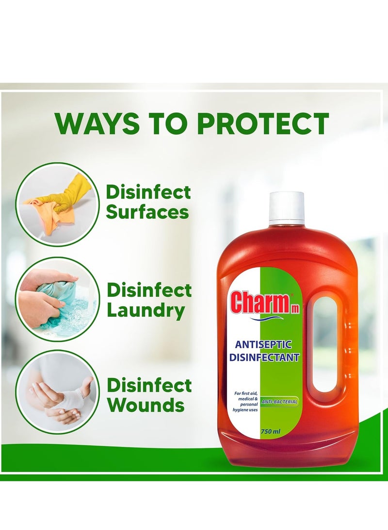 CHARMM Antiseptic Disinfectant Liquid 750 ML